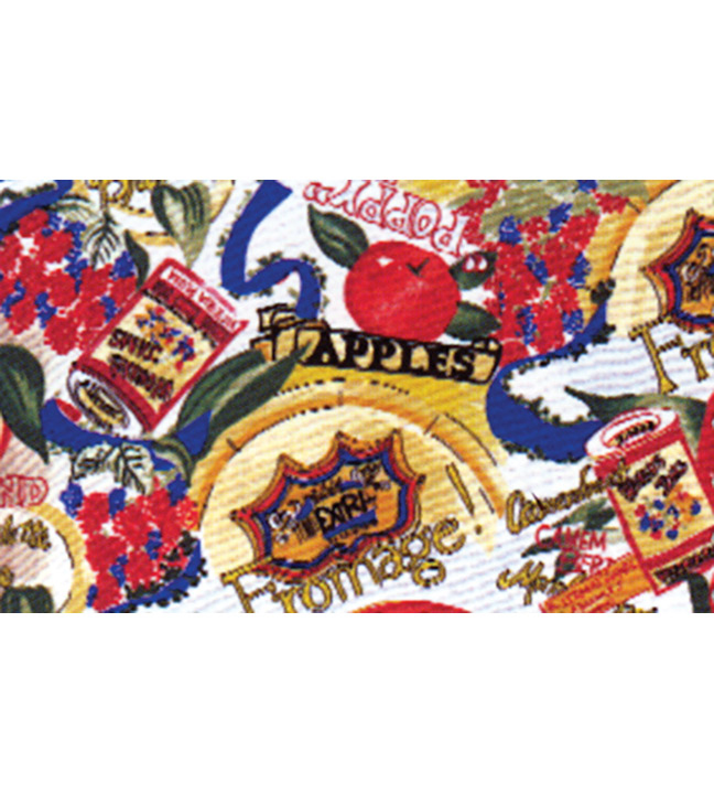 Apples & Cheese Tablecloth 120"L x 60"W
